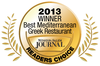 2013 Best Greek Restaurant Reader's Choice Award Winner