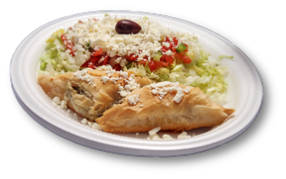 Grecian Corner Spanakopita with Greek Salad